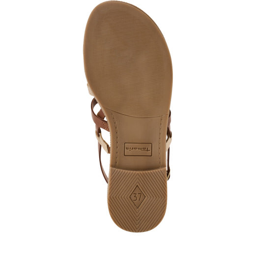 Sandalo basso Cuoio Platino TAMARIS