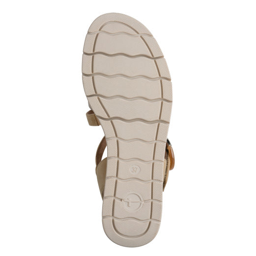 Sandalo Cuoi/Platino con strap TAMARIS