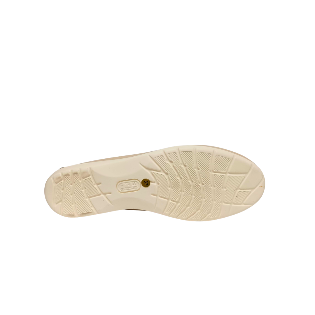 Mocassini Beige in pelle L'IDEA