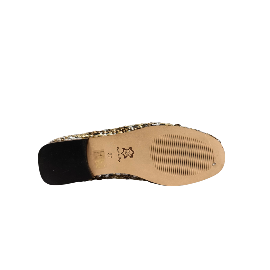 Slip-On in pelle intrecciata L'IDEA