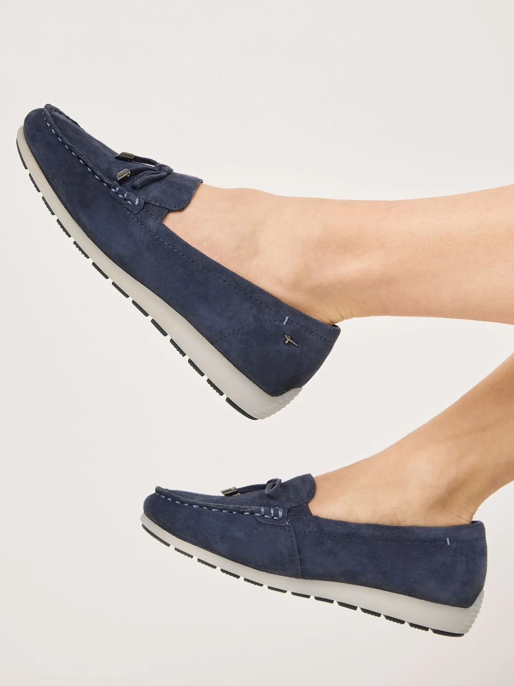 Mocassino in camoscio Blu TAMARIS