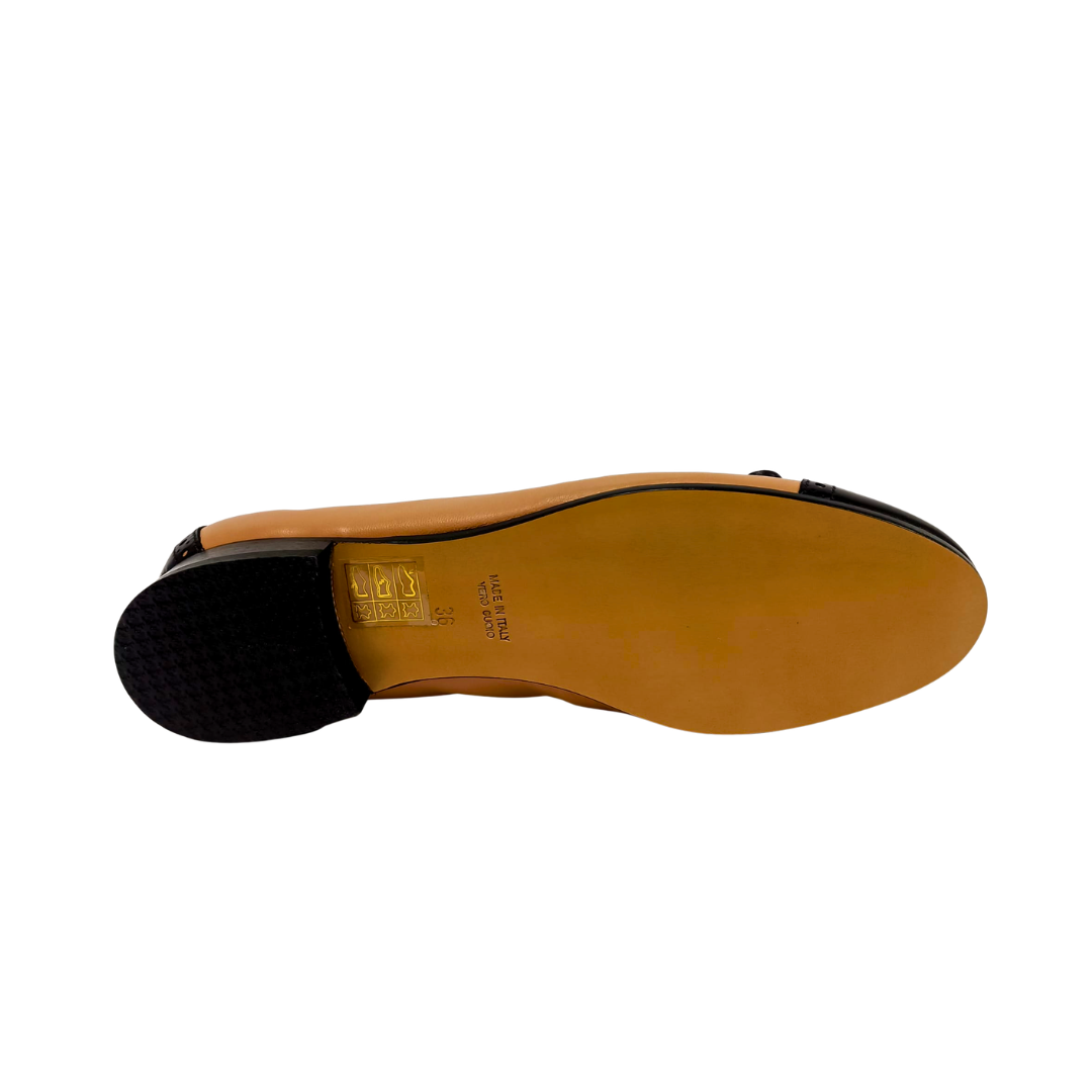 Ballerina bicolore in pelle ARTE VENETA