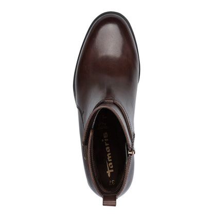 Stivaletto Marrone in pelle TAMARIS