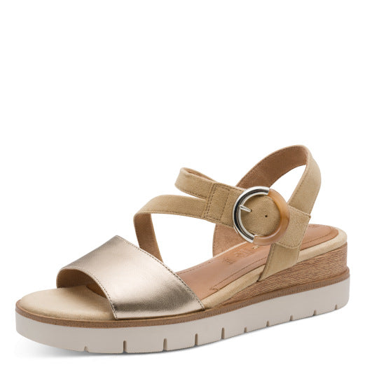 Sandalo Cuoi/Platino con strap TAMARIS