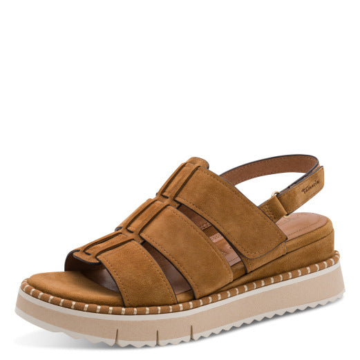 Sandalo cuoio in camoscio TAMARIS