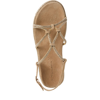 Sandalo Beige con brillantini TAMARIS