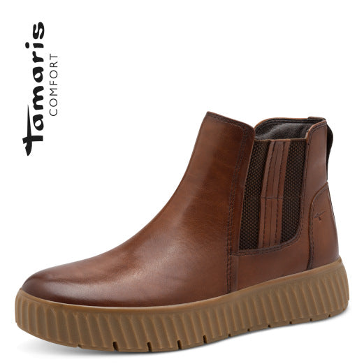 Stivaletto in pelle Cuoio TAMARIS CONFORT