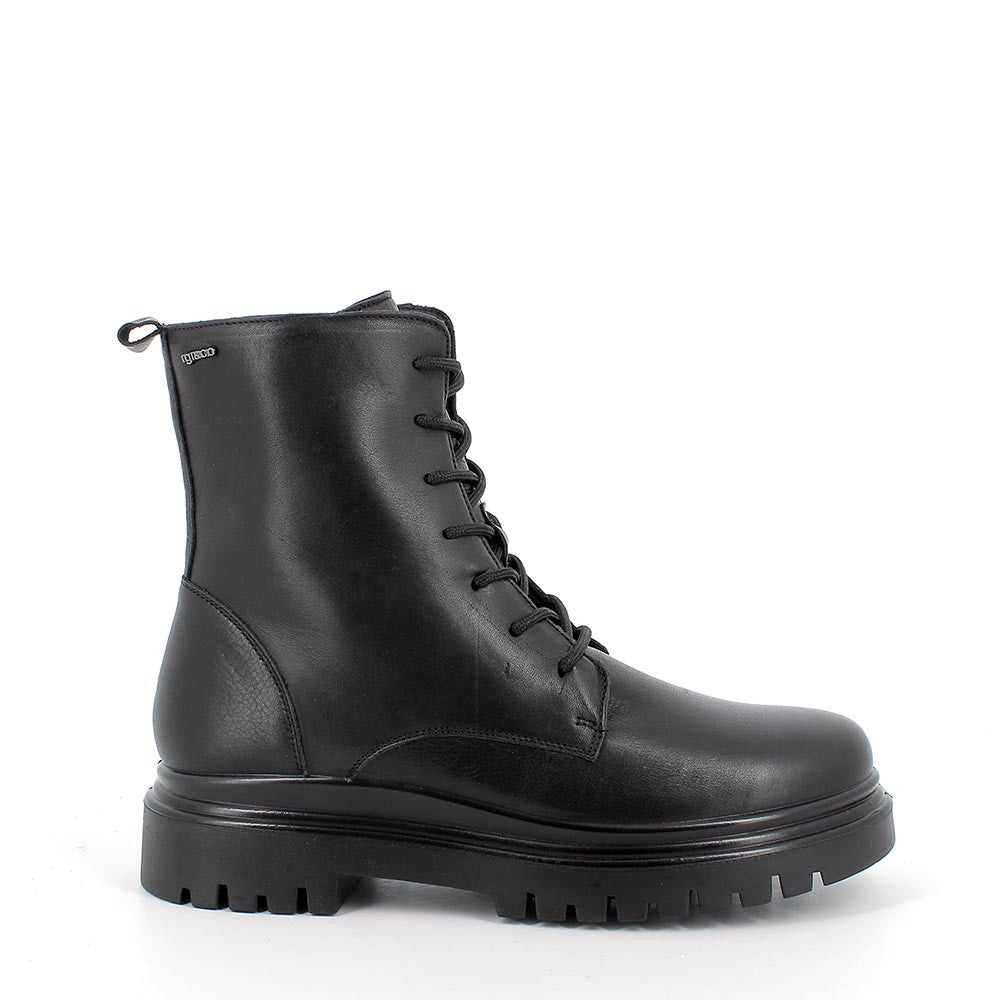 Anfibi in pelle Nera IGI&CO