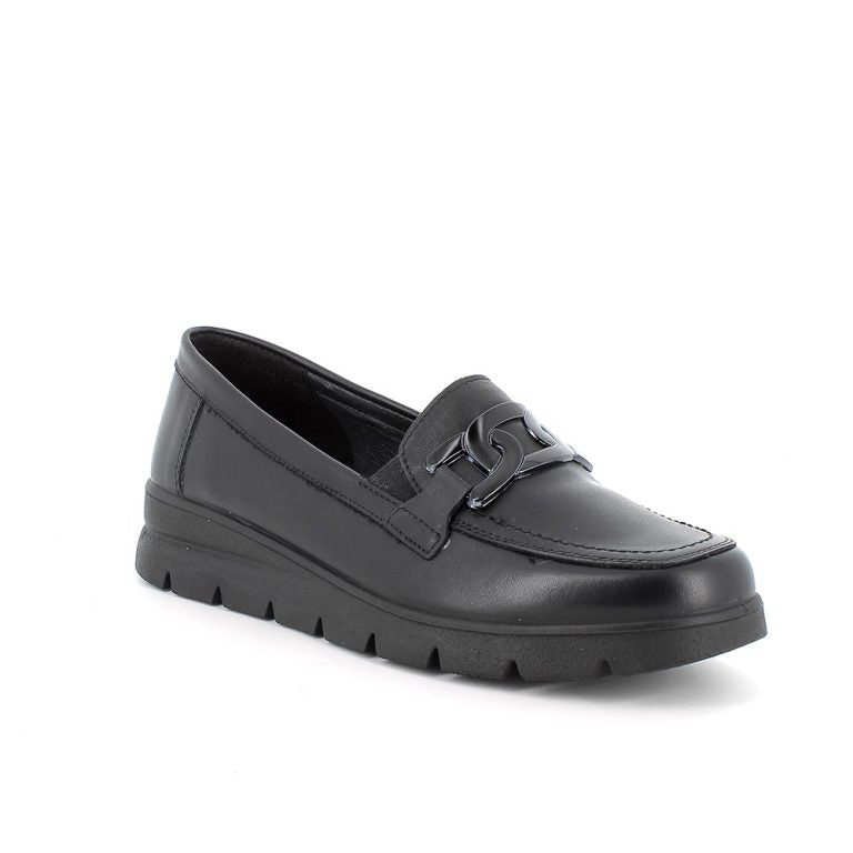 Mocassini in pelle Nera ENVAL SOFT