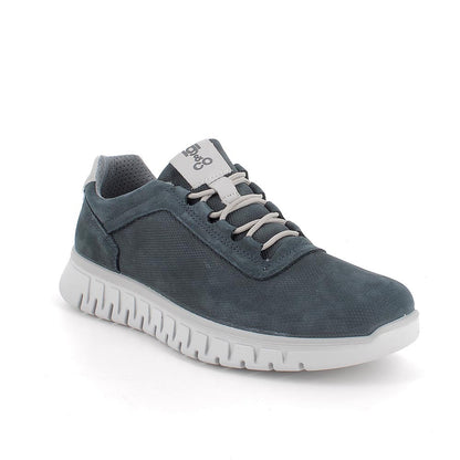 Sneakers Uomo in Nabuk Blu IGI&CO
