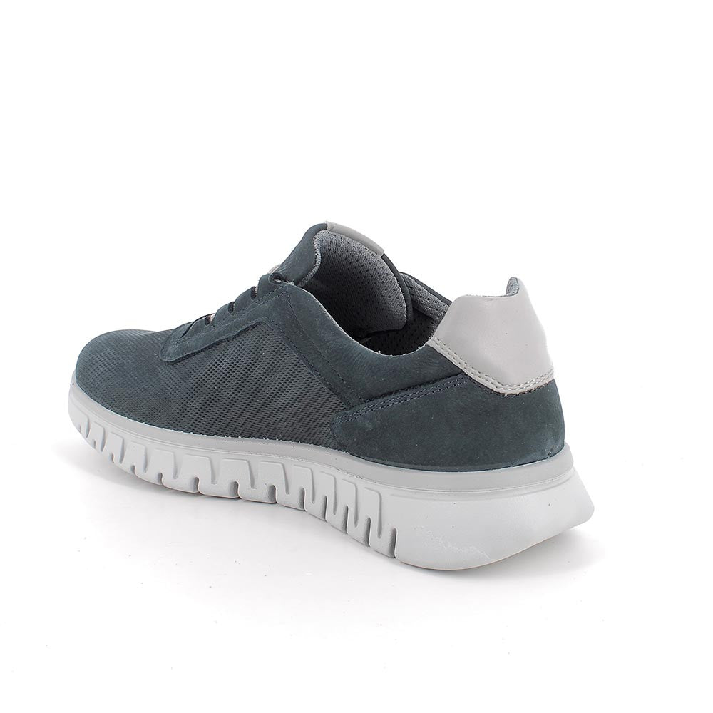 Sneakers Uomo in Nabuk Blu IGI&CO