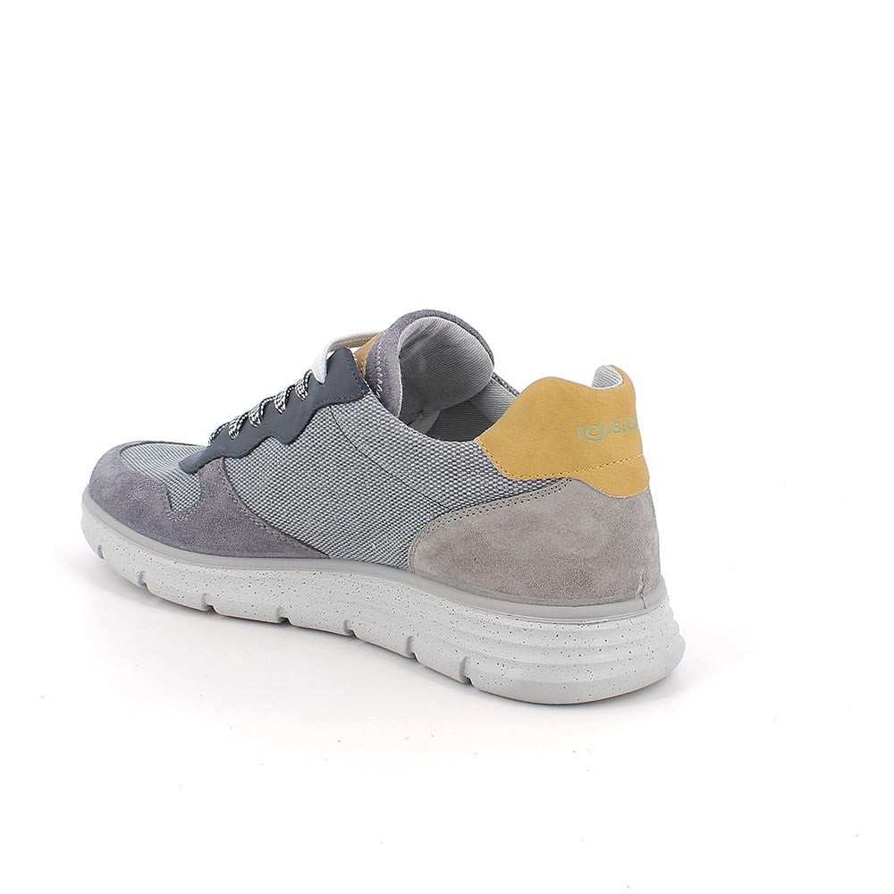 Sneakers uomo in tessuto Blu IGI&CO