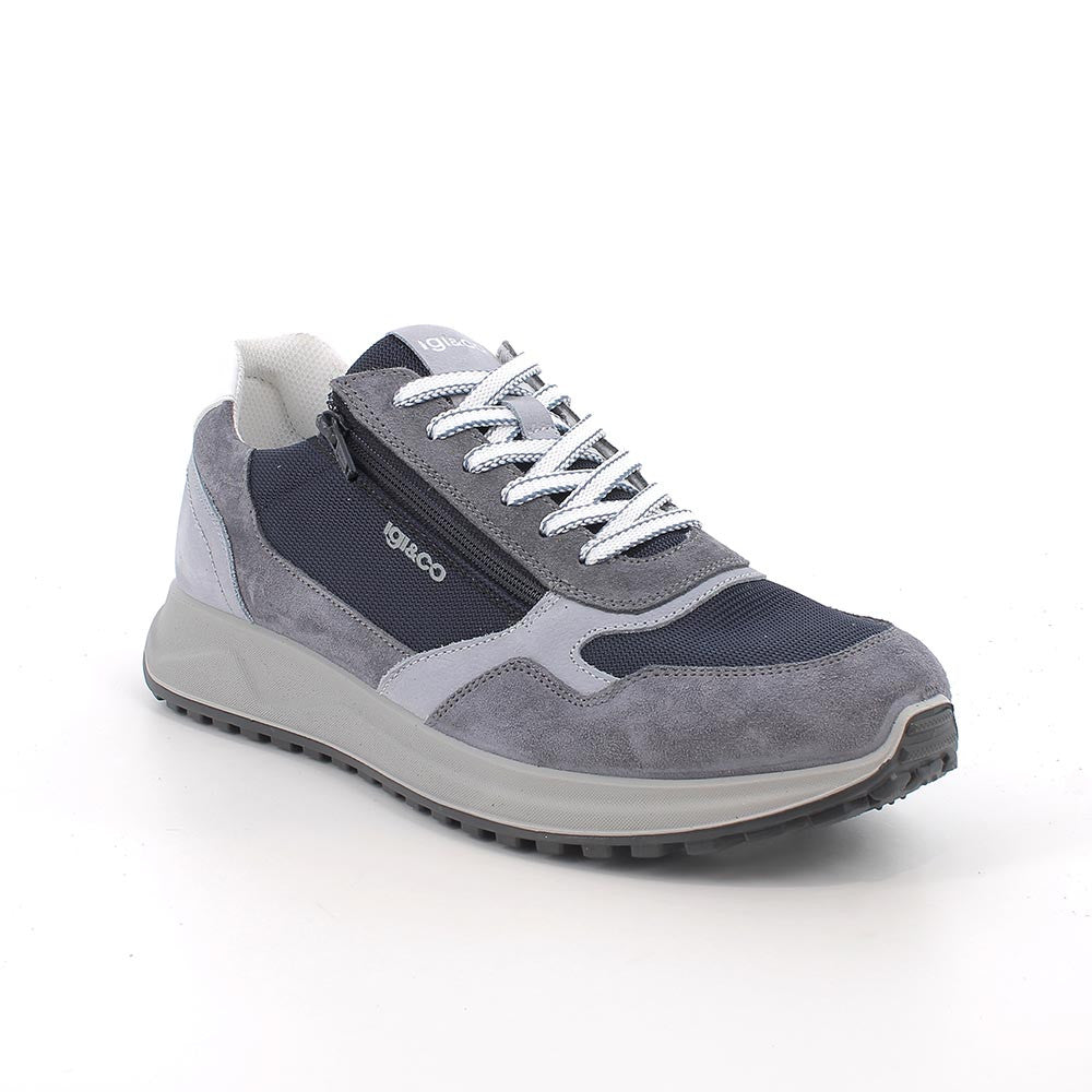 Sneakers uomo Blu con zip IGI&CO