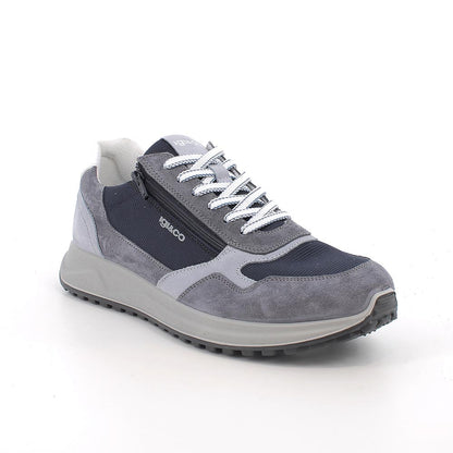 Sneakers uomo Blu con zip IGI&CO