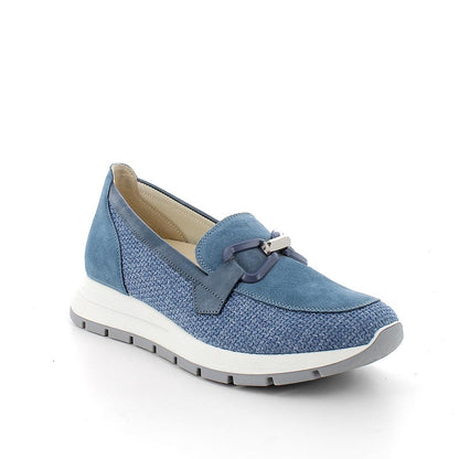 Mocassino in tessuto e camoscio Jeans IGI&CO