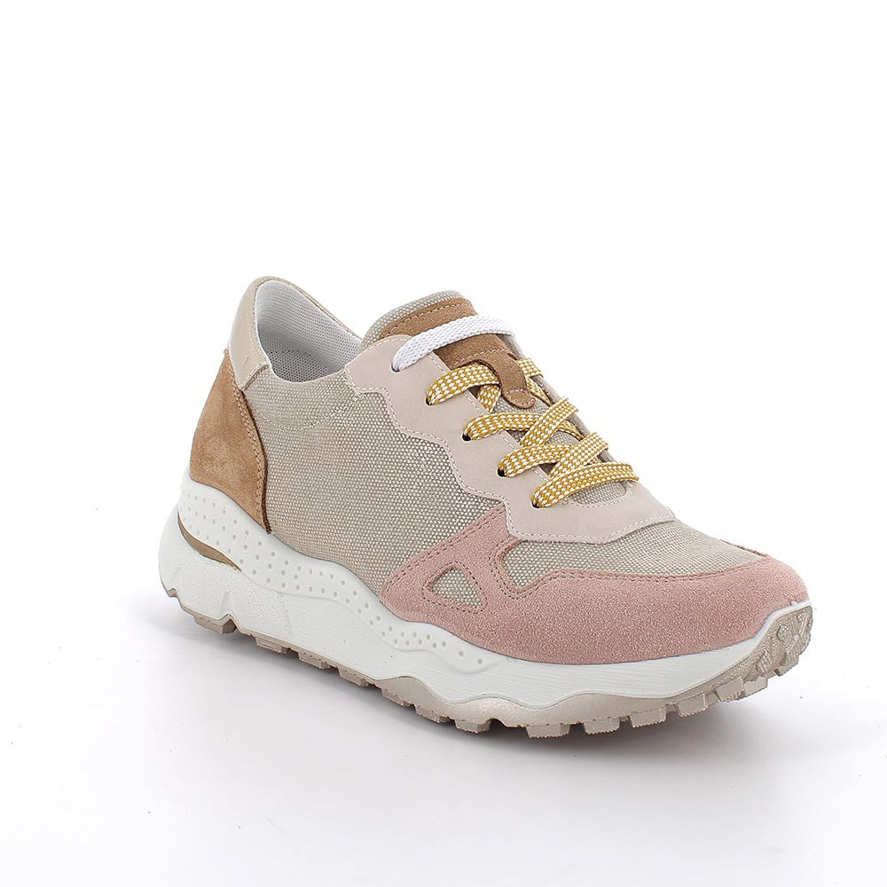 Sneakers Beige/Rosa con zeppa IGI&CO