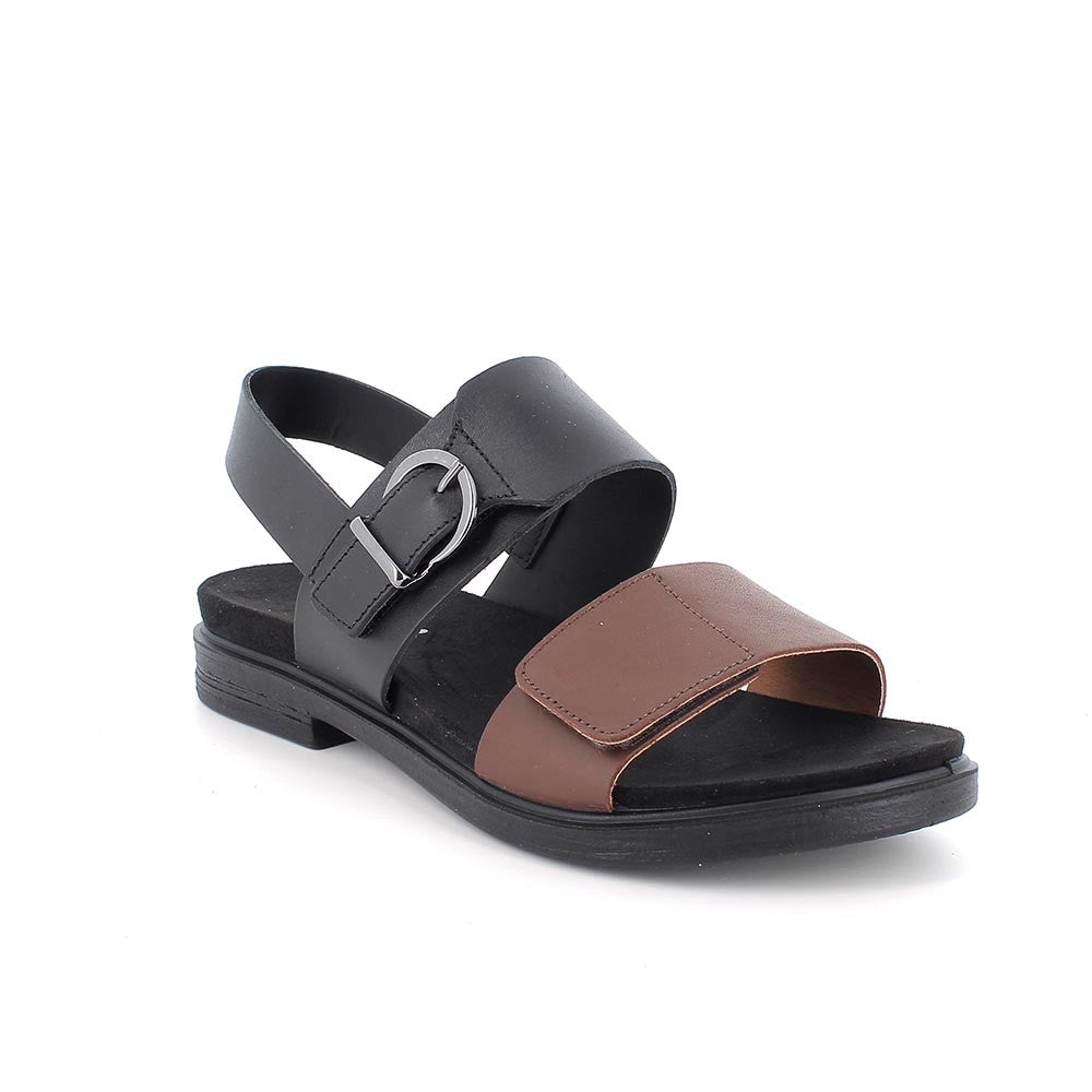 Sandali marrone/nero con strap IGI&CO
