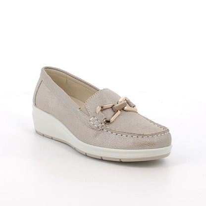 Mocassini champagne in pelle ENVAL SOFT
