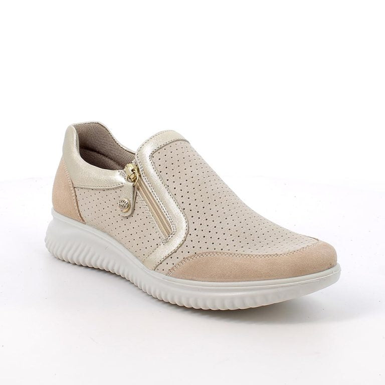 Slip-on Avorio con zip ENVAL SOFT