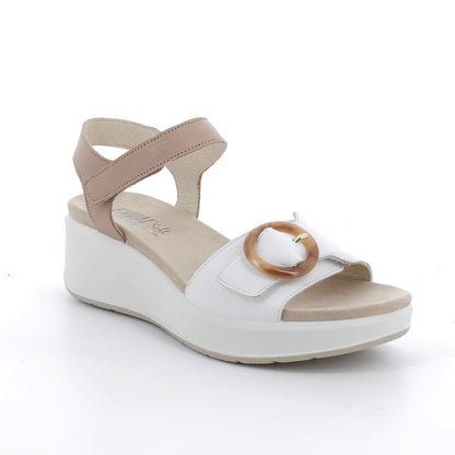 Sandalo Bianco/Beige in pelle ENVAL SOFT