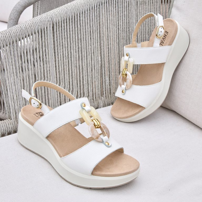 Sandalo Bianco in pelle ENVAL SOFT