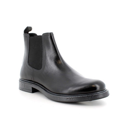Stivaletto da uomo nero in pelle IGI&CO