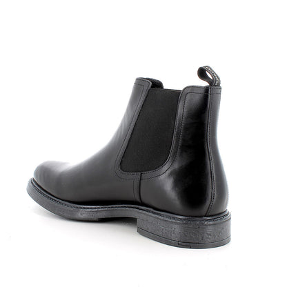 Stivaletto da uomo nero in pelle IGI&CO