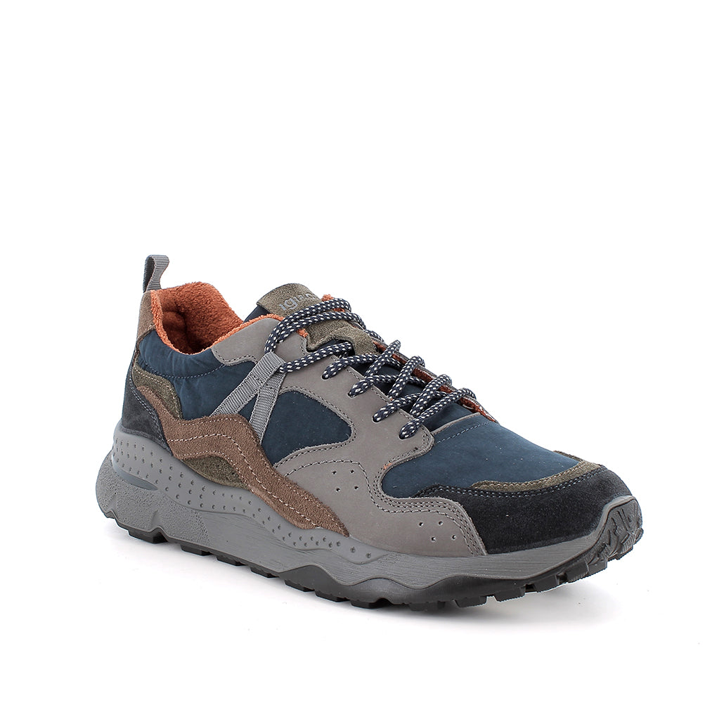 Sneakers da uomo blu e grigio IGI&CO