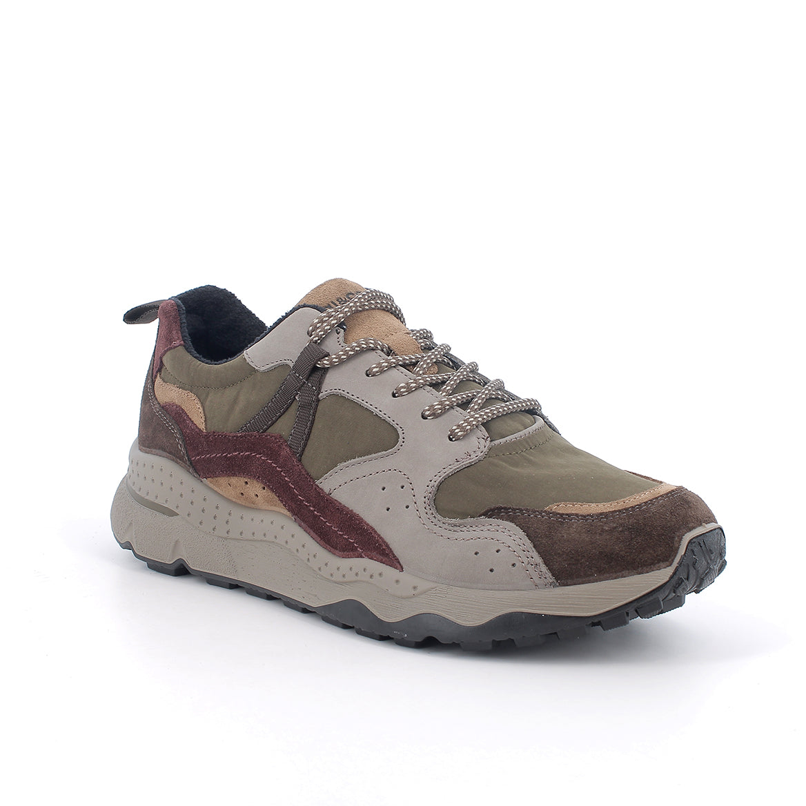 Sneakers da uomo verde e beige IGI&CO