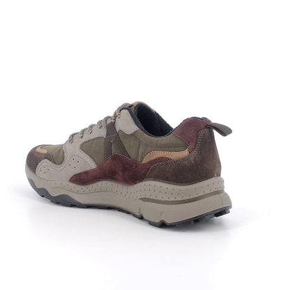Sneakers da uomo verde e beige IGI&CO