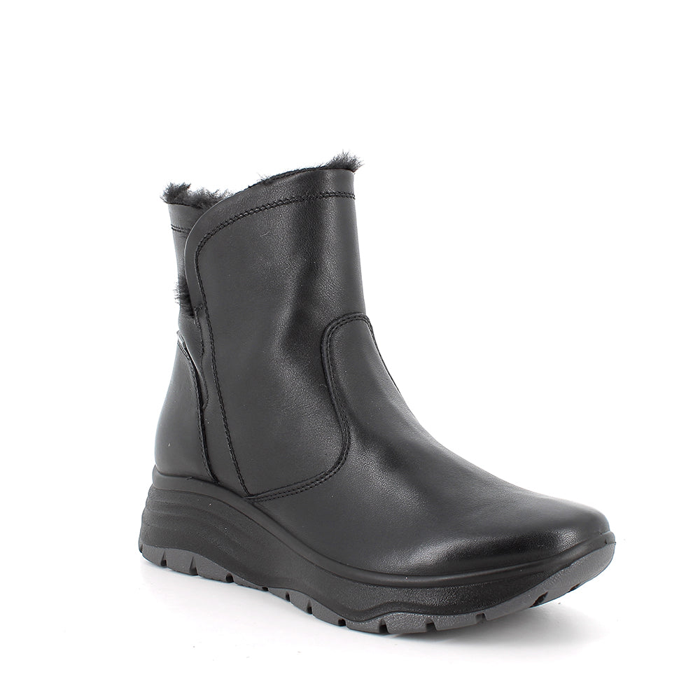 Stivaletto Nero GORE-TEX con zeppa IGI&CO