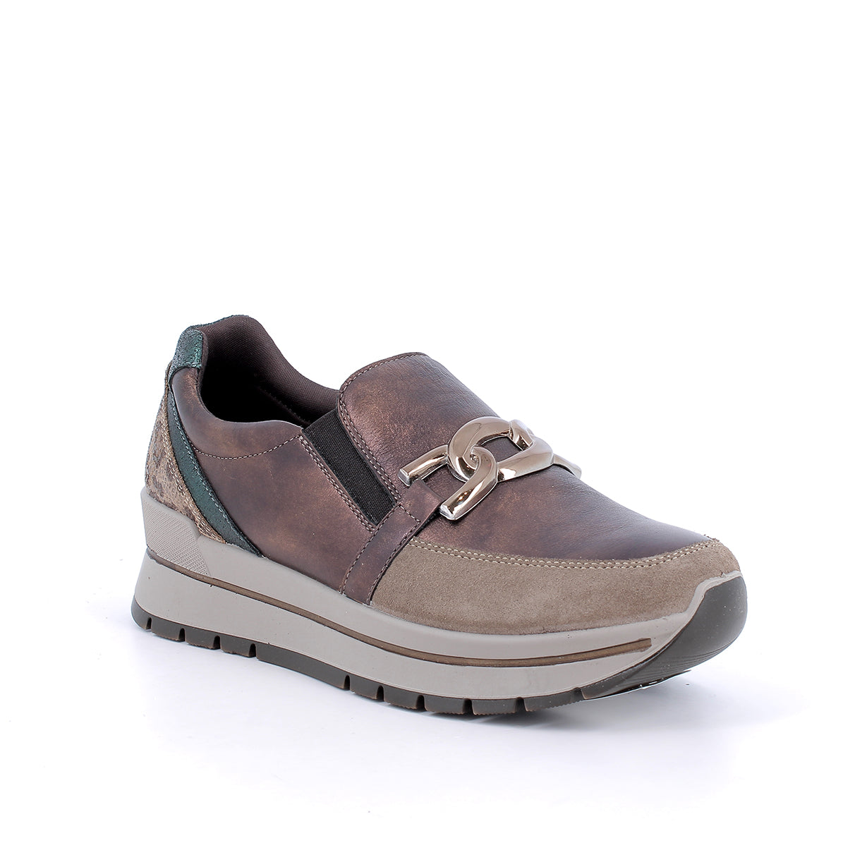 Slip on Marrone in pelle IGI&CO