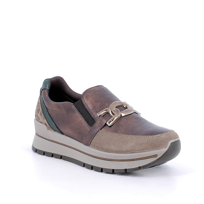 Slip on Marrone in pelle IGI&CO