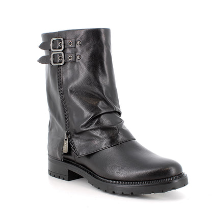 Stivaletto nero in pelle IGI&CO