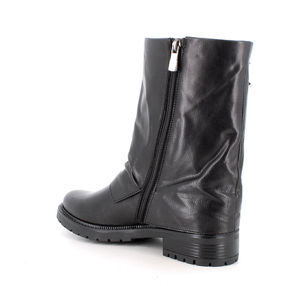 Stivaletto nero in pelle IGI&CO