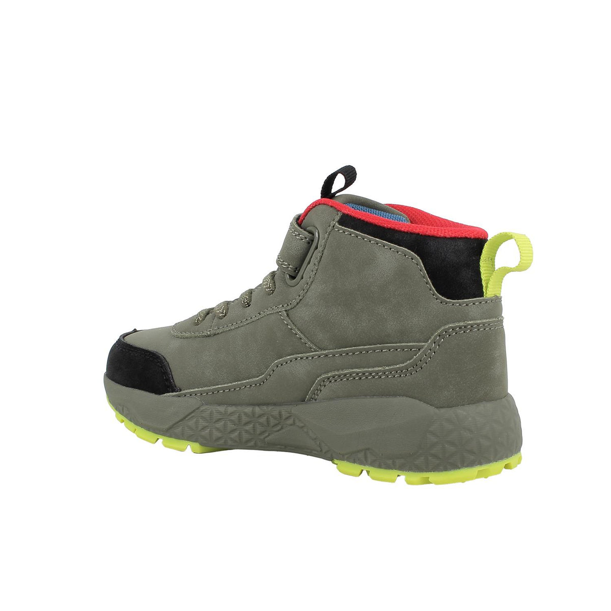Sneakers alta da bambino verde e giallo PRIMIGI