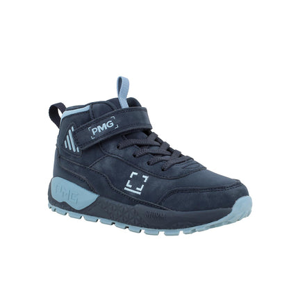 Sneakers alta da bambino blu e celeste PRIMIGI