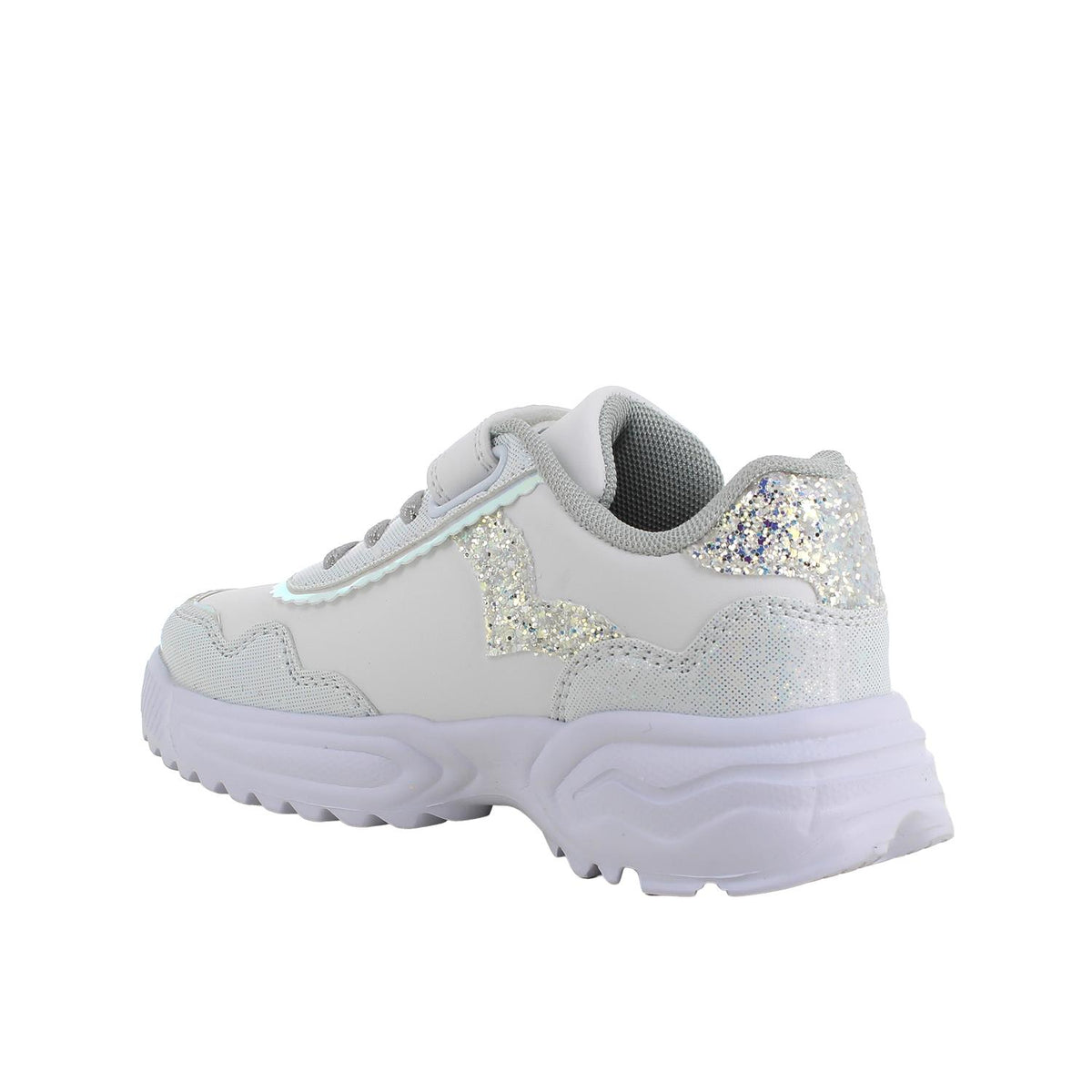 Sneakers da bambina bianco e argento PRIMIGI