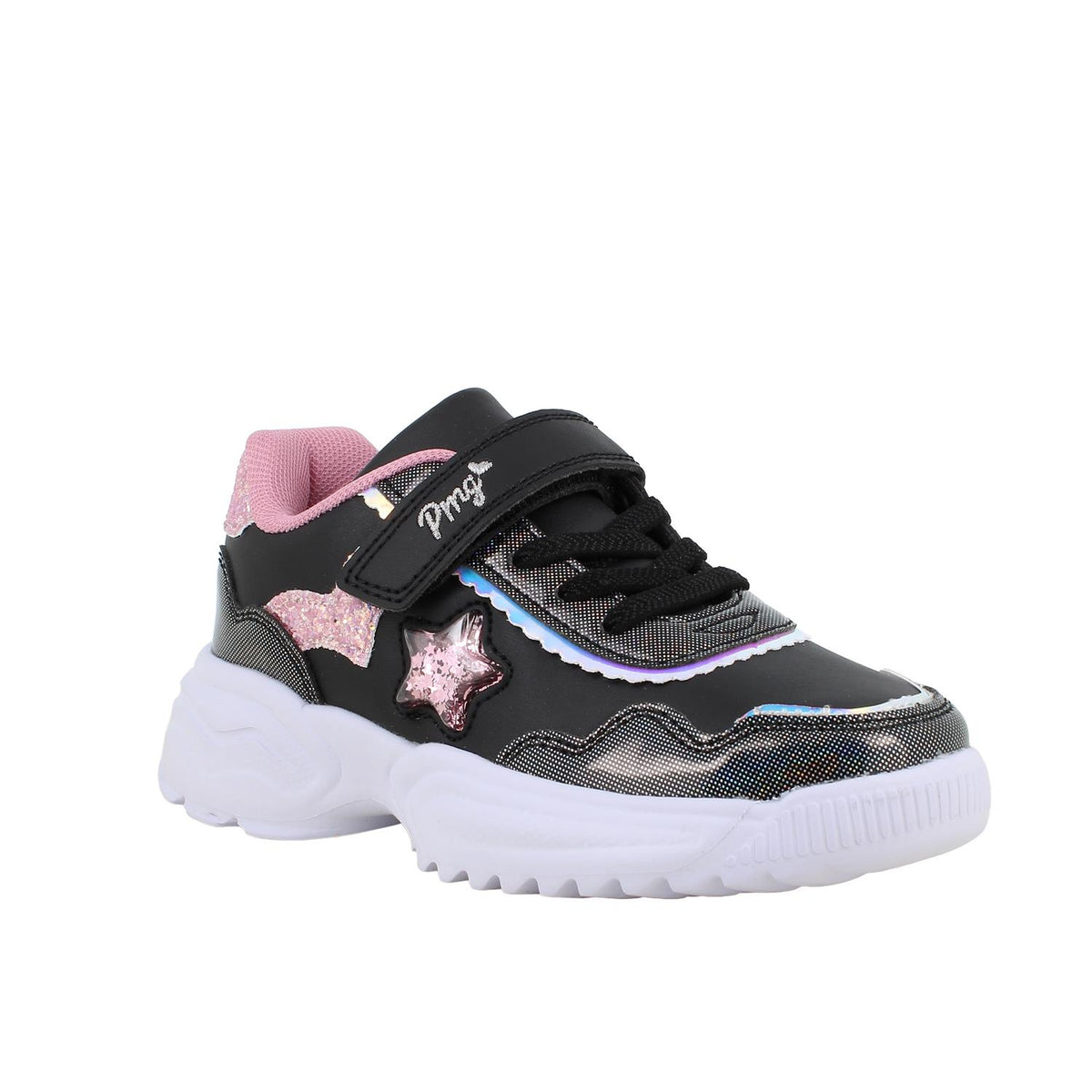 Sneakers da bambina nero e rosa PRIMIGI