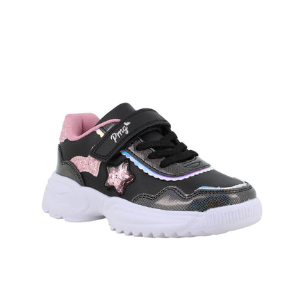 Sneakers da bambina nero e rosa PRIMIGI