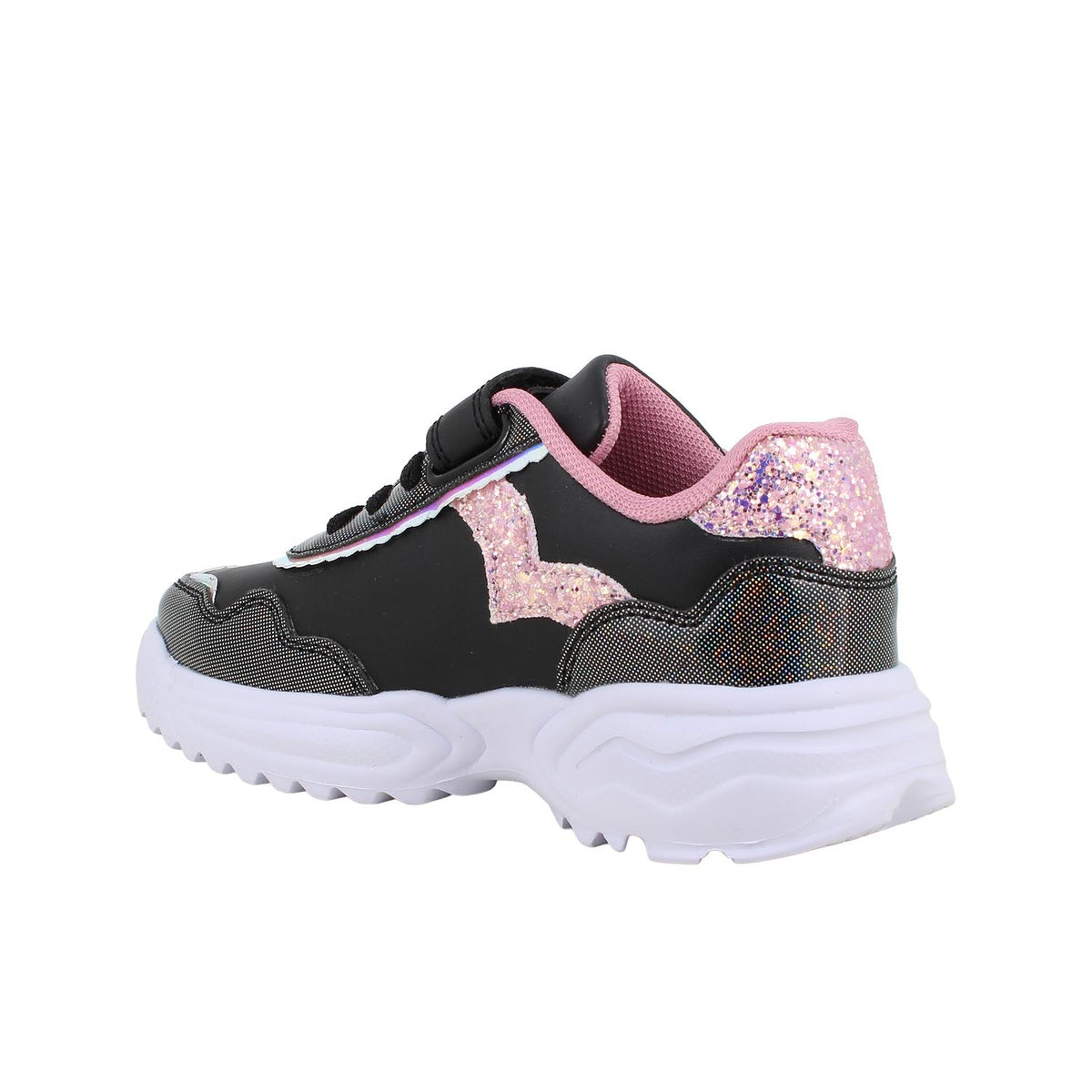 Sneakers da bambina nero e rosa PRIMIGI