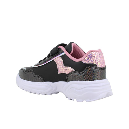 Sneakers da bambina nero e rosa PRIMIGI