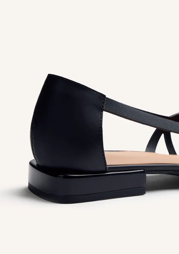 Ballerina traforata in pelle Nera GIOSEPPO