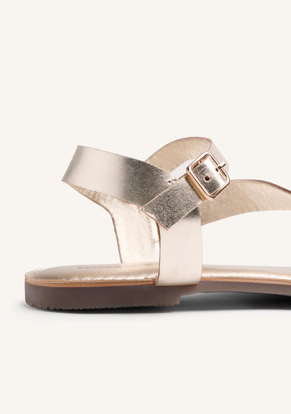 Snadalo flat in pelle Paltino con borchie GIOSEPPO