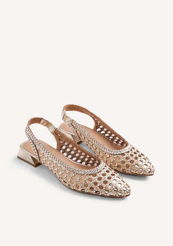 Décolleté aperta Beige/Platino GIOSEPPO