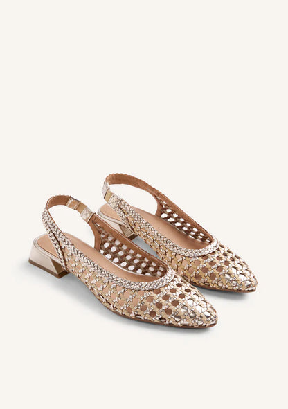 Décolleté aperta Beige/Platino GIOSEPPO