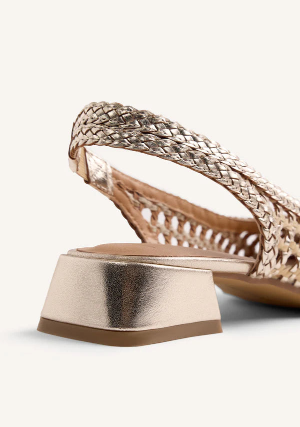 Décolleté aperta Beige/Platino GIOSEPPO