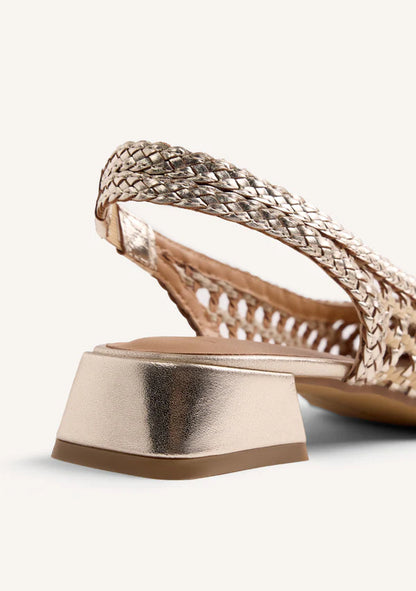 Décolleté aperta Beige/Platino GIOSEPPO