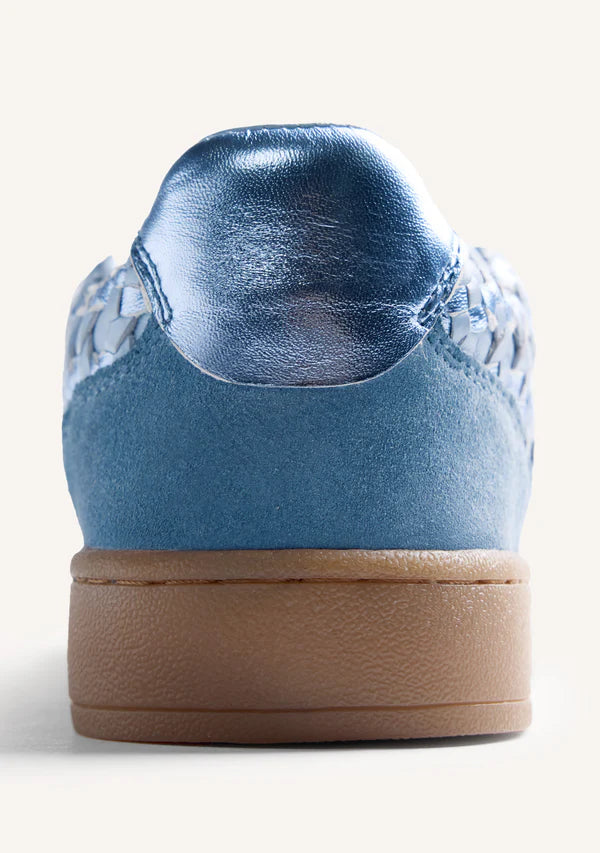 Sneaker in pelle intrecciata Azzurra GIOSEPPO