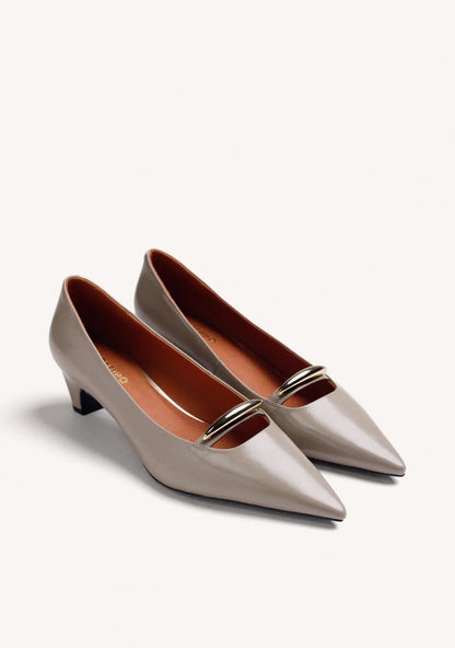 Décolleté Taupe in vernice GIOSEPPO